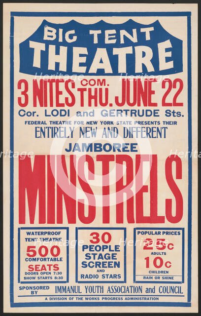 Minstrels, [193-]. Creator: Unknown.