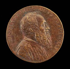 Tommaso Rangone, 1493-1577, Physician of Ravenna [obverse], 1562. Creator: Matteo Pagani.