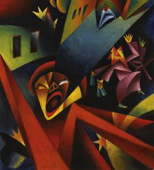 Nighttime Noise, 1919. Creator: Scholz, Georg (1890-1945).