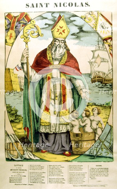St Nicholas, 19th century. Artist: Anon