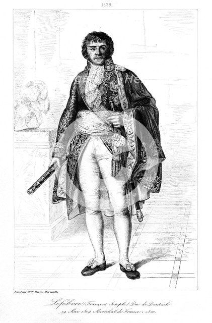 Francois Joseph Lefebvre (1755-1820), duc de Dantzig, 1839.Artist: Francois Pigeot