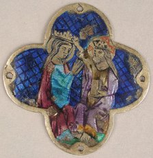 Plaque with the Heavenly Coronation of the Virgin, Catalan, 14th century. Creator: Unknown.