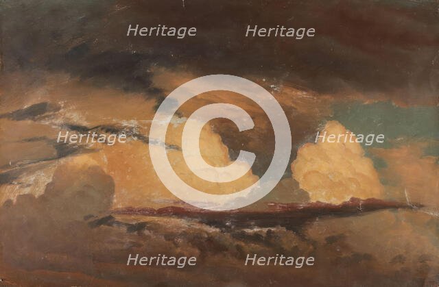 Cloud Study, 1853. Creator: Knud Baade.