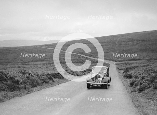Talbot 10 of CRY King, winner of a bronze award at the MCC Torquay Rally, July 1937. Artist: Bill Brunell.