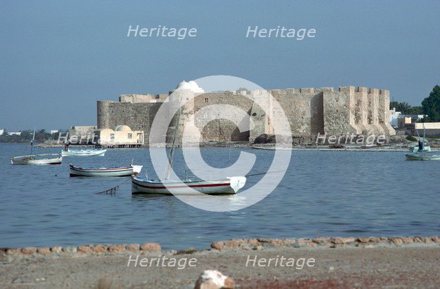 View of the Spanish fort Borj el Kebir, 13th century. Artist: Unknown