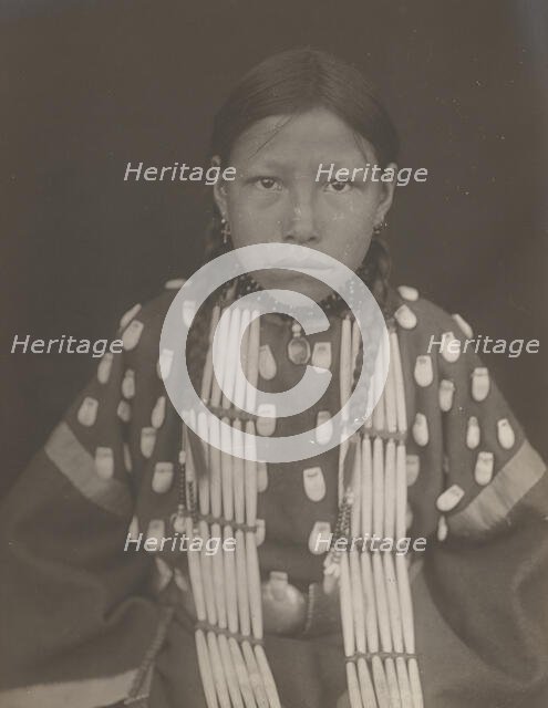 Cheyenne girl, 1910. Creator: Edward Sheriff Curtis.