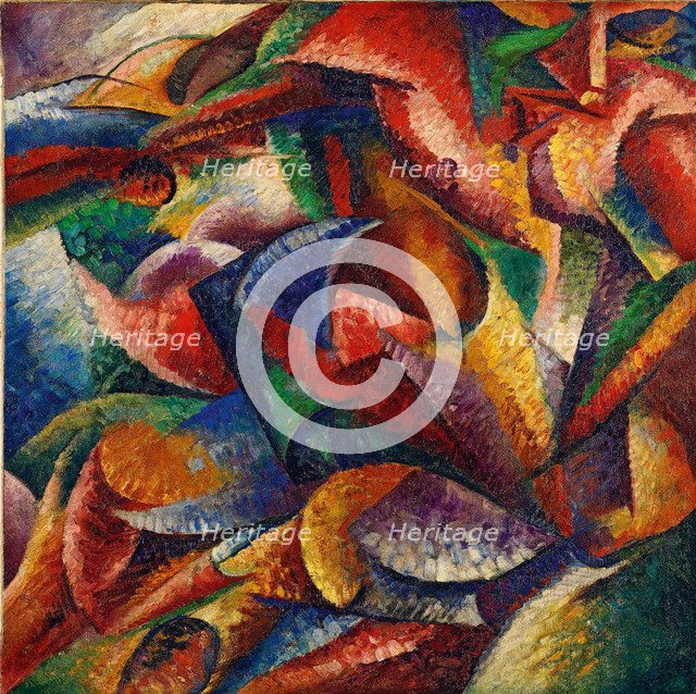 Dinamismo di un corpo umano, 1913.