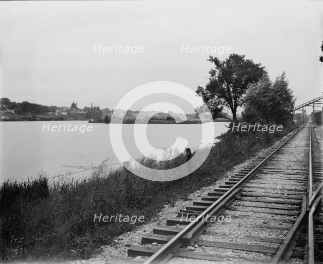 Fox River near Batavia, Ill., between 1880 and 1899. Creator: Unknown.