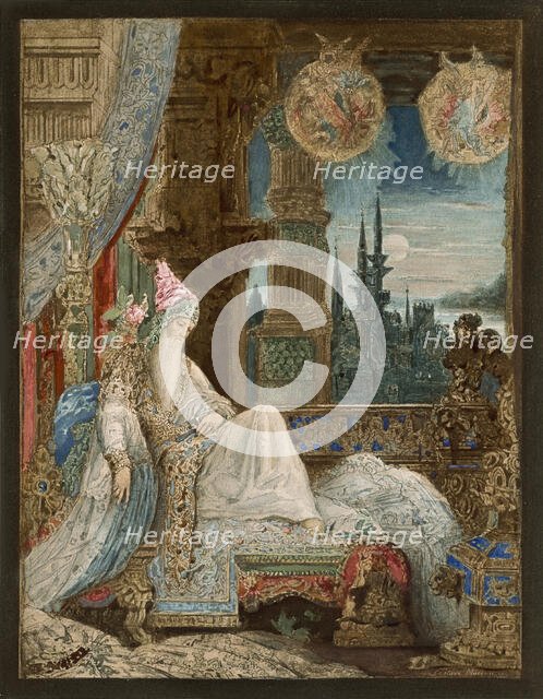 The Dream of an Inhabitant of Mogul (La Fontaine, Fables, XI, 4), c1881. Creator: Moreau, Gustave (1826-1898).