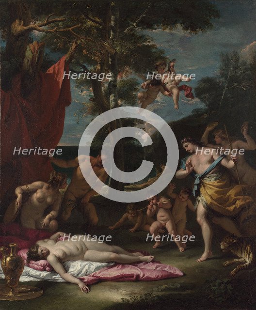 Bacchus and Ariadne, um 1700. Artist: Ricci, Sebastiano (1659-1734)
