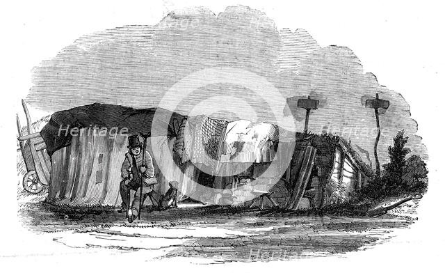Pitmen encamped, (in Northumberland and Durham), 1844. Creator: Unknown.