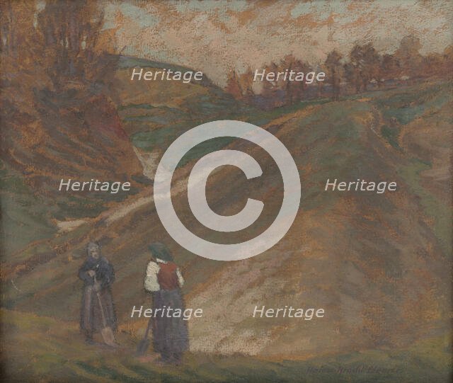 Scene from Halic, c1916. Creator: Elemír Halász-Hradil.