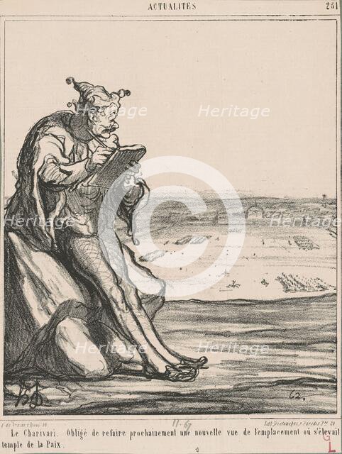 Le Charivari, obligé de refaire prochainement une nouvelle vue..., 19th century. Creator: Honore Daumier.