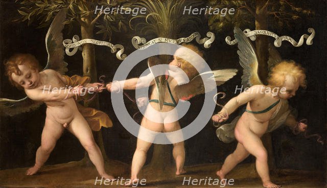 Allegory with winged cherubs, c. 1635. Creator: Bianchi, Isidoro (1581-1662).