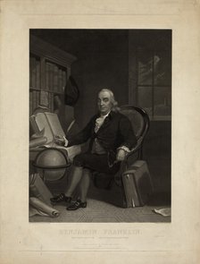 Portrait of Benjamin Franklin , 1847.