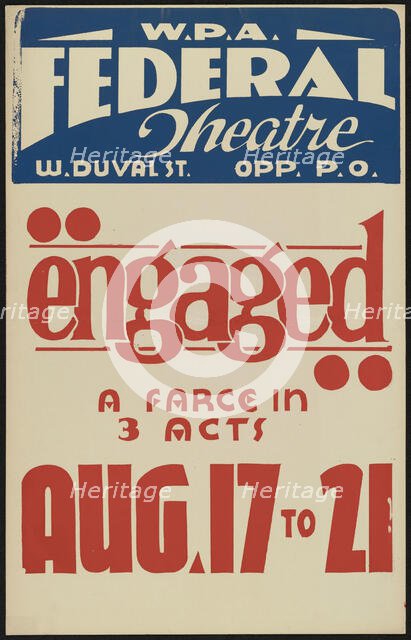 Engaged, [193-]. Creator: Unknown.