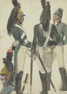 Cuirassiers, early-mid 19th century. Creator: Anton Radl.