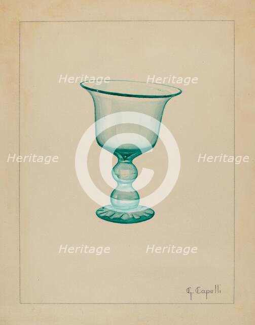 Goblet, c. 1936. Creator: Giacinto Capelli.