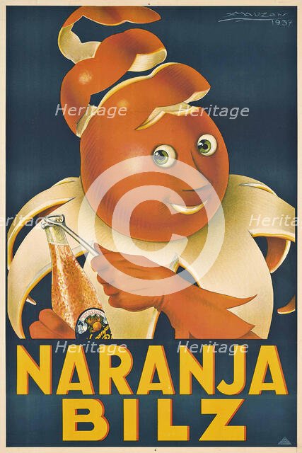 Naranja Bilz, 1937. Creator: Mauzan, Luciano Achille (1883-1952).