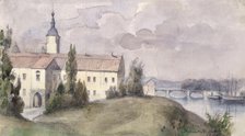 "Halmstad Castle", 1846. Creator: Fritz von Dardel.