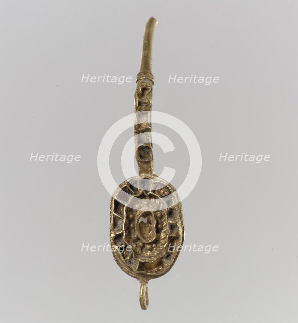 Earring, Langobardic or Byzantine (?), 6th-7th century. Creator: Unknown.