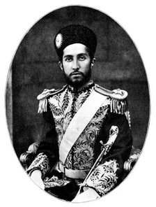 His Highness Nasrullah Khan, the Shahzada, 1895. Creator: W&D Downey.