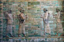 Persian relief of archers of the Persian Royal Guard. Artist: Unknown