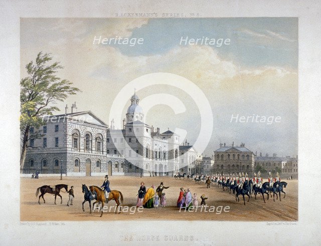 Horse Guards, Westminster, London, 1851. Artist: Thomas Picken