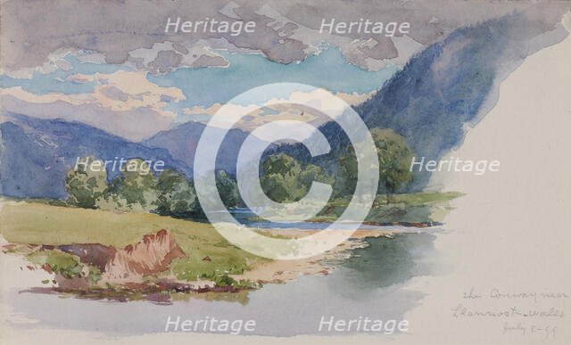 The Conway, near Llanrwst, Wales, 1899. Creator: George Elbert Burr.