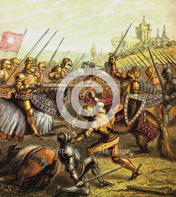 'Battle Of Tewkesbury, 1471', (c1850). Artist: Unknown