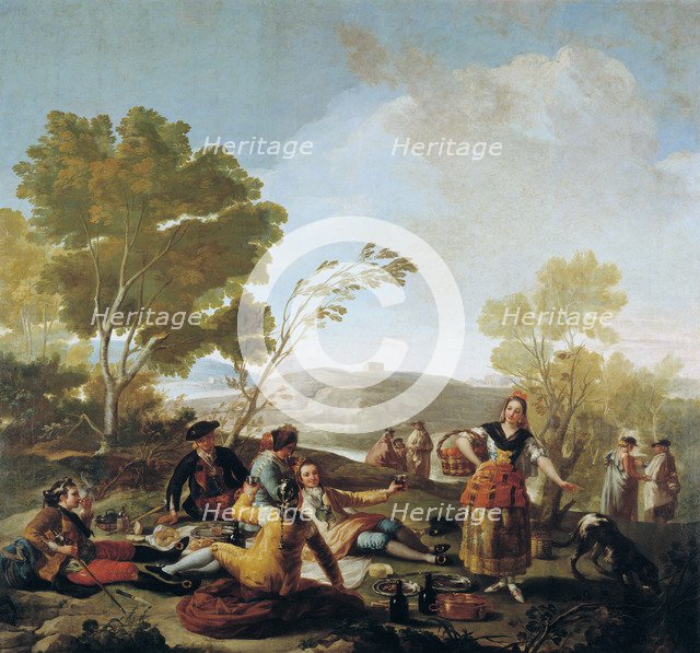 A Picnic, 1776. Artist: Goya, Francisco, de (1746-1828)