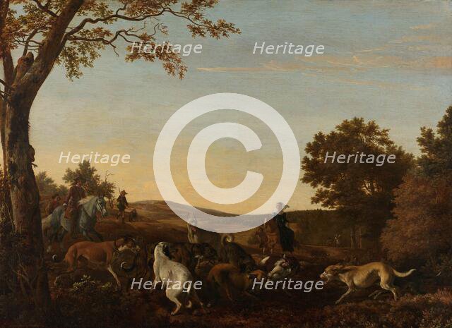 The Fox Hunt, 1650-1679. Creator: Ludolf de Jongh.