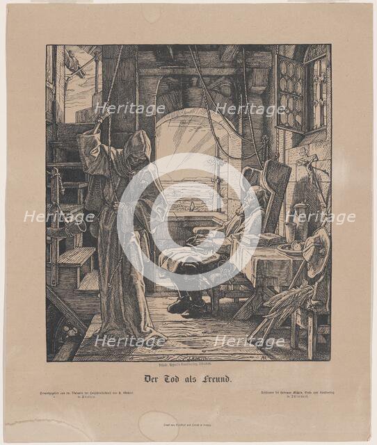 Der Tod als Freund (Death as a Friend), 1831. Creator: Alfred Rethel.
