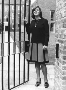 Carol Thatcher after passing part two of her law exam, 3rd May 1975. Artist: Unknown