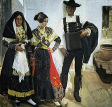  'Types of Salamanca', Oil, 1912 by Joaquin Sorolla.