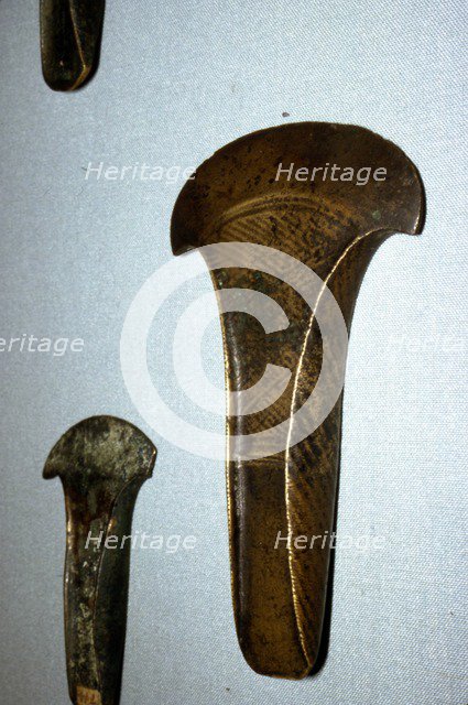 Bronze Flanged Axe from a hoard at Arreton Down, Isle of Wight, c1600BC-1400BC. Artist: Unknown.
