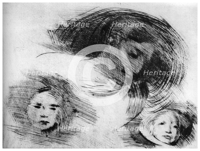 'Rough sketch, c1870-1905 (1924). Artist: Eugene Carriere