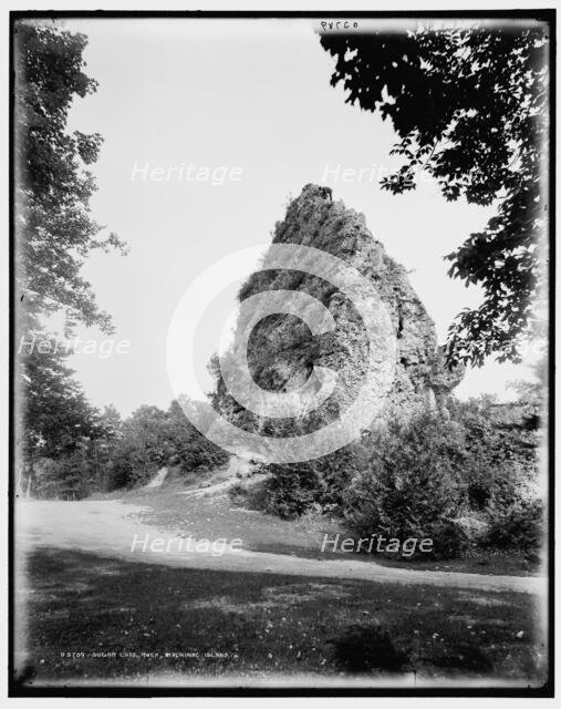 Sugar Loaf Rock, Mackinac Island, between 1880 and 1899. Creator: Unknown.