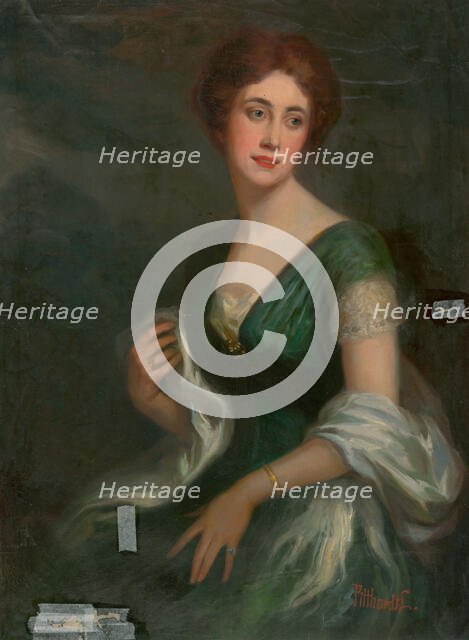 Portrait of Daughter Irma, 1900. Creator: Ludovit Pitthordt.