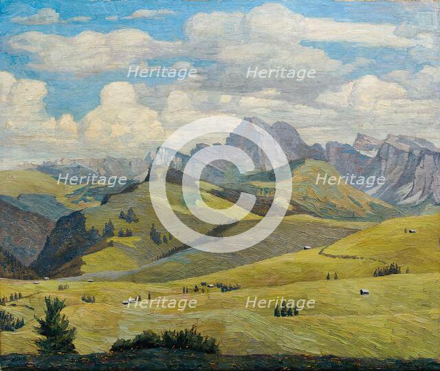 Seiser Alm (South Tyrol), 1914. Creator: Max Kahrer.