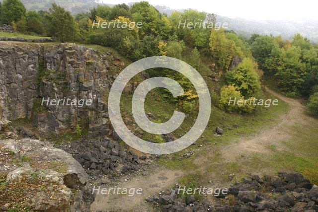 Stone quarry, The National Stone Centre, Derbyshire, 2005 