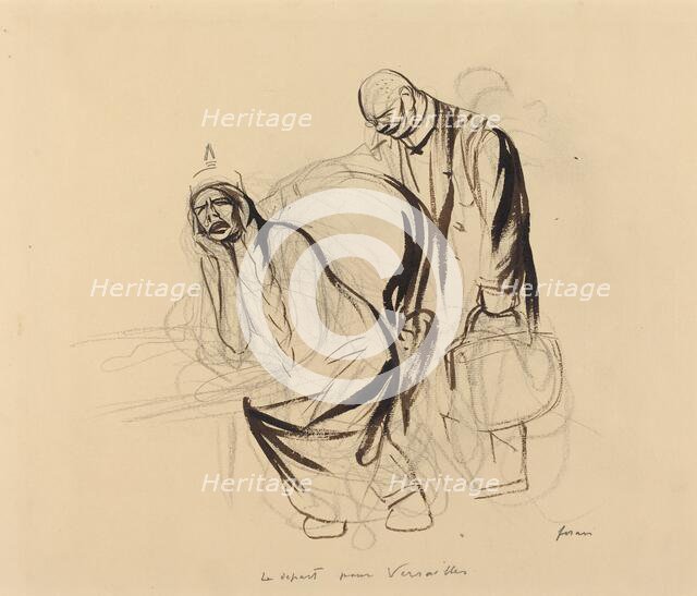 Le départ pour Versailles, c. 1919. Creator: Jean Louis Forain.