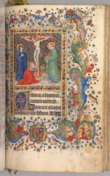 Hours of Charles the Noble, King of Navarre (1361-1425): fol. 185r, Crucifixion, c. 1405. Creator: Master of the Brussels Initials and Associates (French).