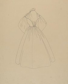 Dress, c. 1937. Creator: Mae A. Clarke.