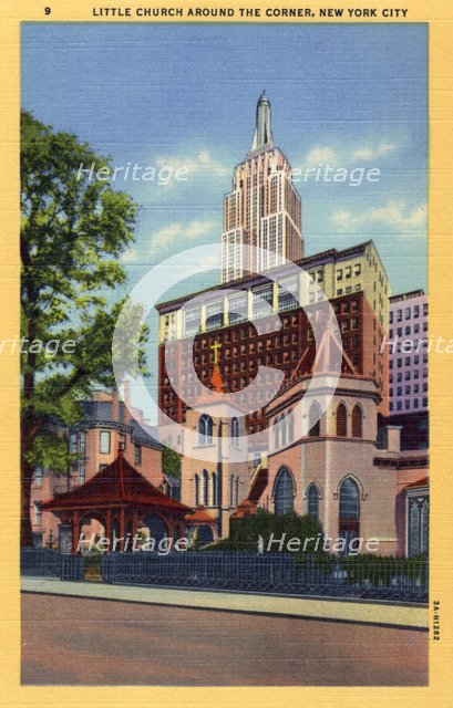 Little Church Around the Corner, New York City, New York, USA, 1933. Artist: Unknown