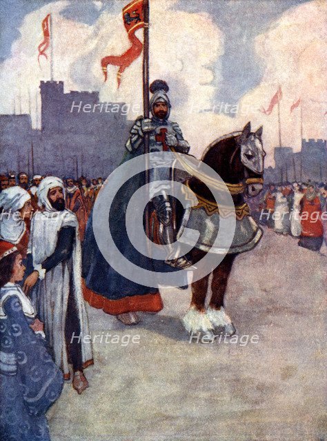 'Richard went away to Palestine', 1190, (1905).Artist: A S Forrest