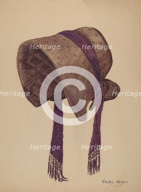 Coal Scuttle Bonnet, 1940. Creator: Charles Johnson.