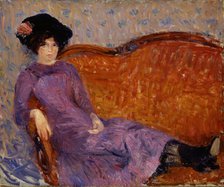 The Purple Dress, 1908-1910. Creator: William James Glackens.