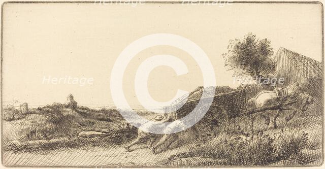 Returning with the Hay (Rentrant le foin). Creator: Alphonse Legros.