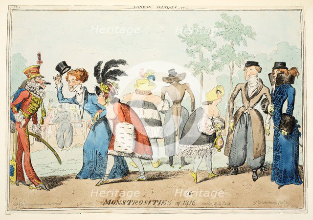 London Dandies or Monstrosities of 1815, 1835.